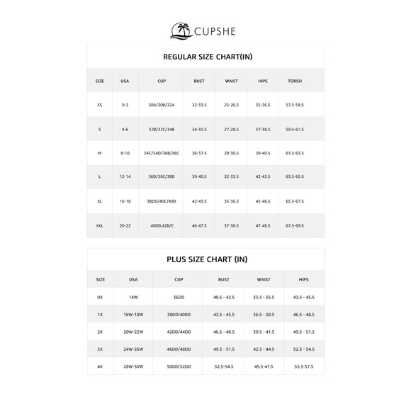 NWT CUPSHE Plus Size Tankini Bathing Suit Scoop Neck Tie Back Tropical Print - Picture 11 of 11